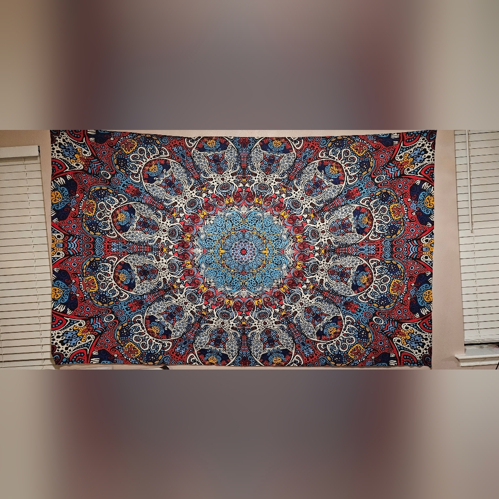 Colorful Mandala Tapestry Wall Hanging